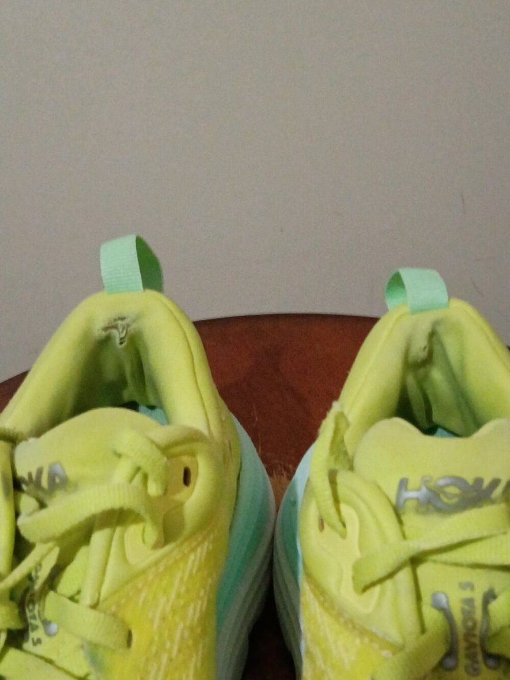 Hoka One One Gaviota 5 Womens  Size 7B Shoes Yellow Running Sneaker 1134235 CGSO - Picture 6 of 14